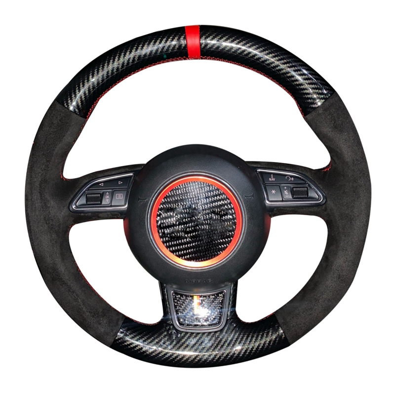 抗スリップスエード車のステアリングホイール編組アウディA1  - Car Steering Wheel Cover Anti Slip Breathable のレビューと価格