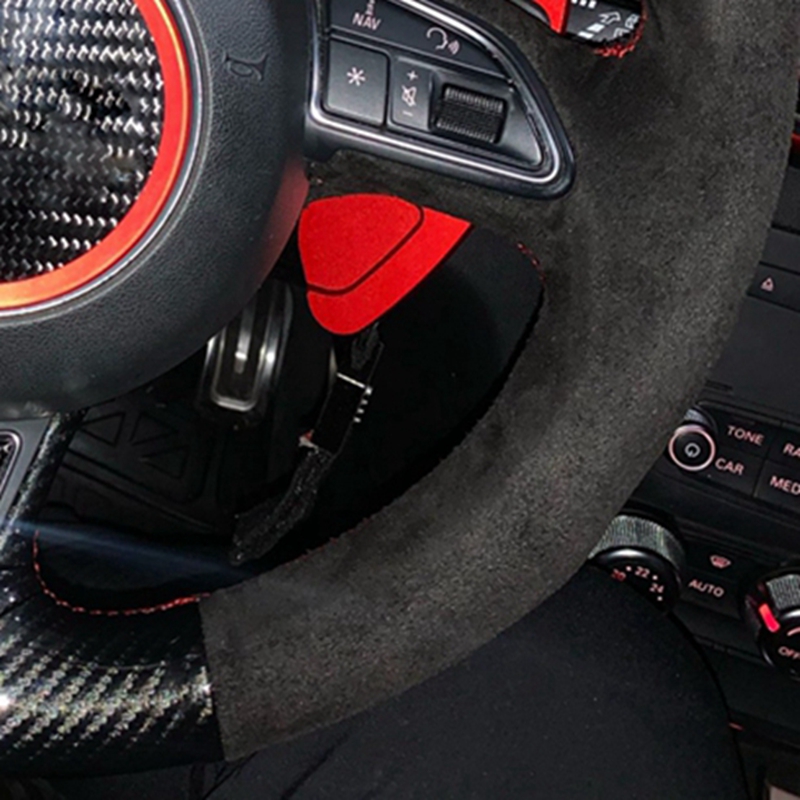 抗スリップスエード車のステアリングホイール編組アウディA1  - Car Steering Wheel Cover Anti Slip Breathable のレビューと価格