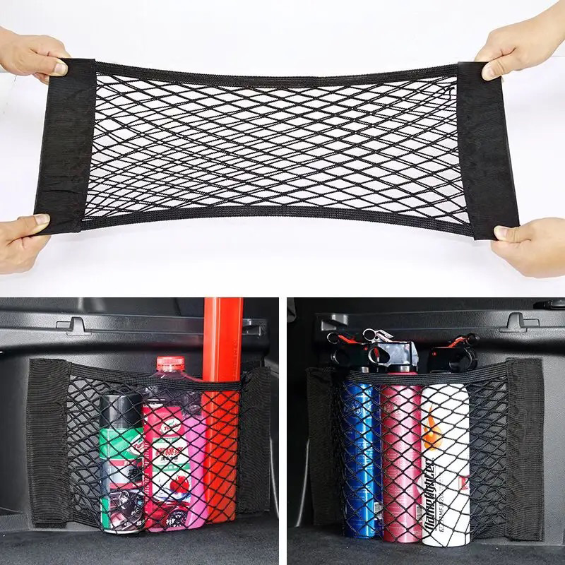 車の後ろのトランクシート,魔法のステッカー,メッシュ収納バッ - Car Trunk Organizer Foldable Storage Box のレビューと価格