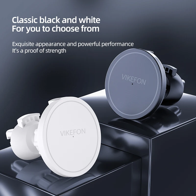 VIKEFON マグネティックカーワイヤレス充電器 iPho - Wireless Car Charger Mount Fast Charging のレビューと価格