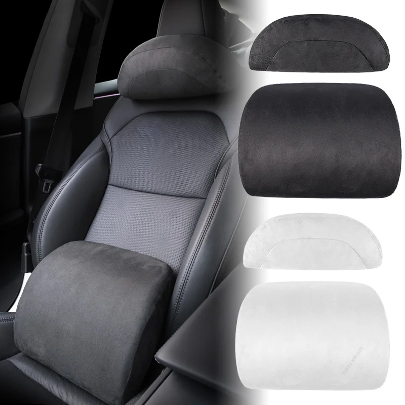 テスラ モデルY/3用 車載ネックピロー ヘッドレスト ラン - Memory Foam Car Neck Pillow Lumbar Support のレビューと価格