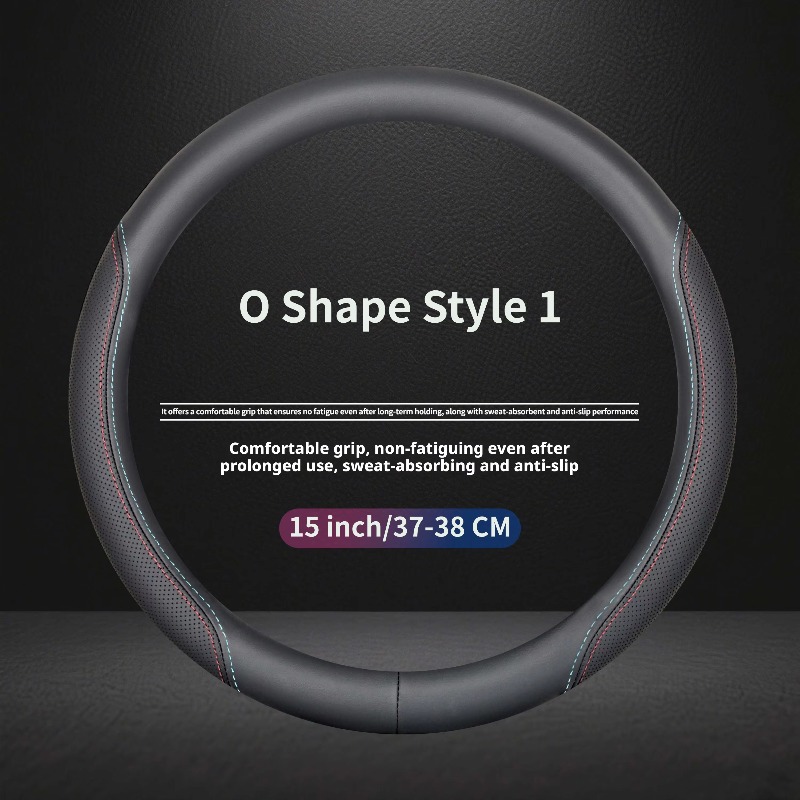 ナッパレザー製、汎用ステアリングホイールカバー。37～38c - Car Steering Wheel Cover Anti Slip Breathable のレビューと価格