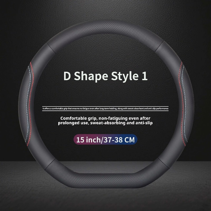 ナッパレザー製、汎用ステアリングホイールカバー。37～38c - Car Steering Wheel Cover Anti Slip Breathable のレビューと価格