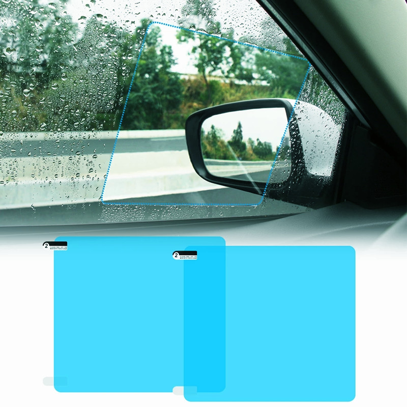 車のサイドミラー防水曇り止めフィルム、サイドウィンドウガラス - Anti Glare Car Rearview Mirror Film のレビューと価格