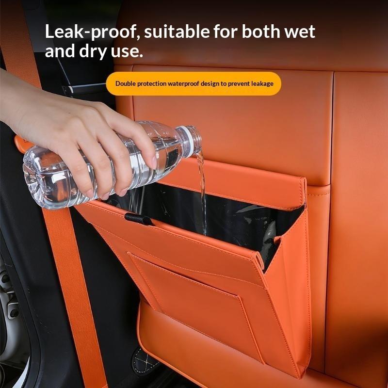 車用ゴミ箱 防水 磁気式吊り下げ式 隠し収納バッグ 車の後部 - Waterproof Car Trash Can With Lid のレビューと価格