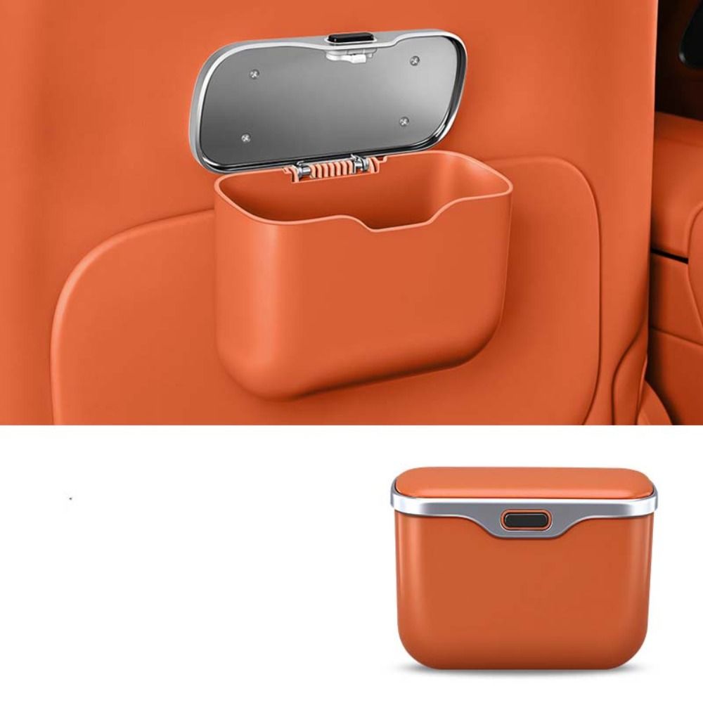 多機能車用ゴミ箱 蓋ボタン付き 漏れ防止 防水 吊り下げ収納 - Waterproof Car Trash Can With Lid のレビューと価格