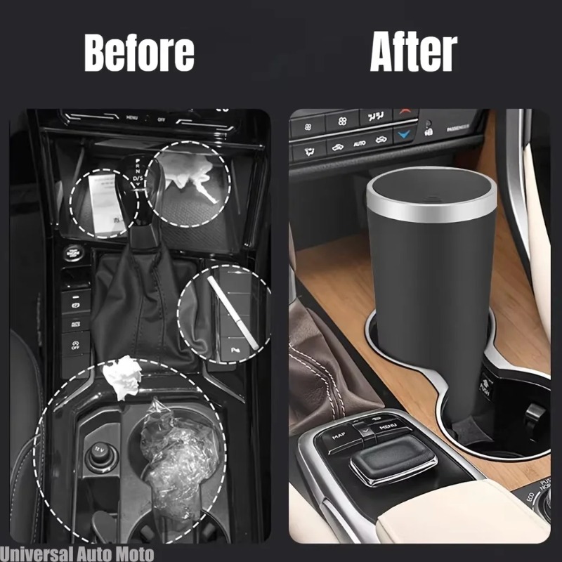 ミニABS製車用ゴミ箱、漏れ防止、防臭、ポップアップ蓋付き、 - Waterproof Car Trash Can With Lid のレビューと価格
