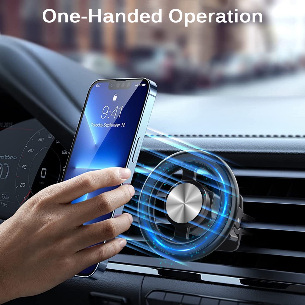 マグネット式車載スマホホルダー ミニユニバーサルマグネット  - Magnetic Phone Holder For Car Vent のレビューと価格